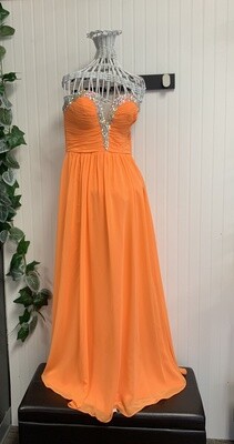 GL TANGERINE LONG JEWELED BUST