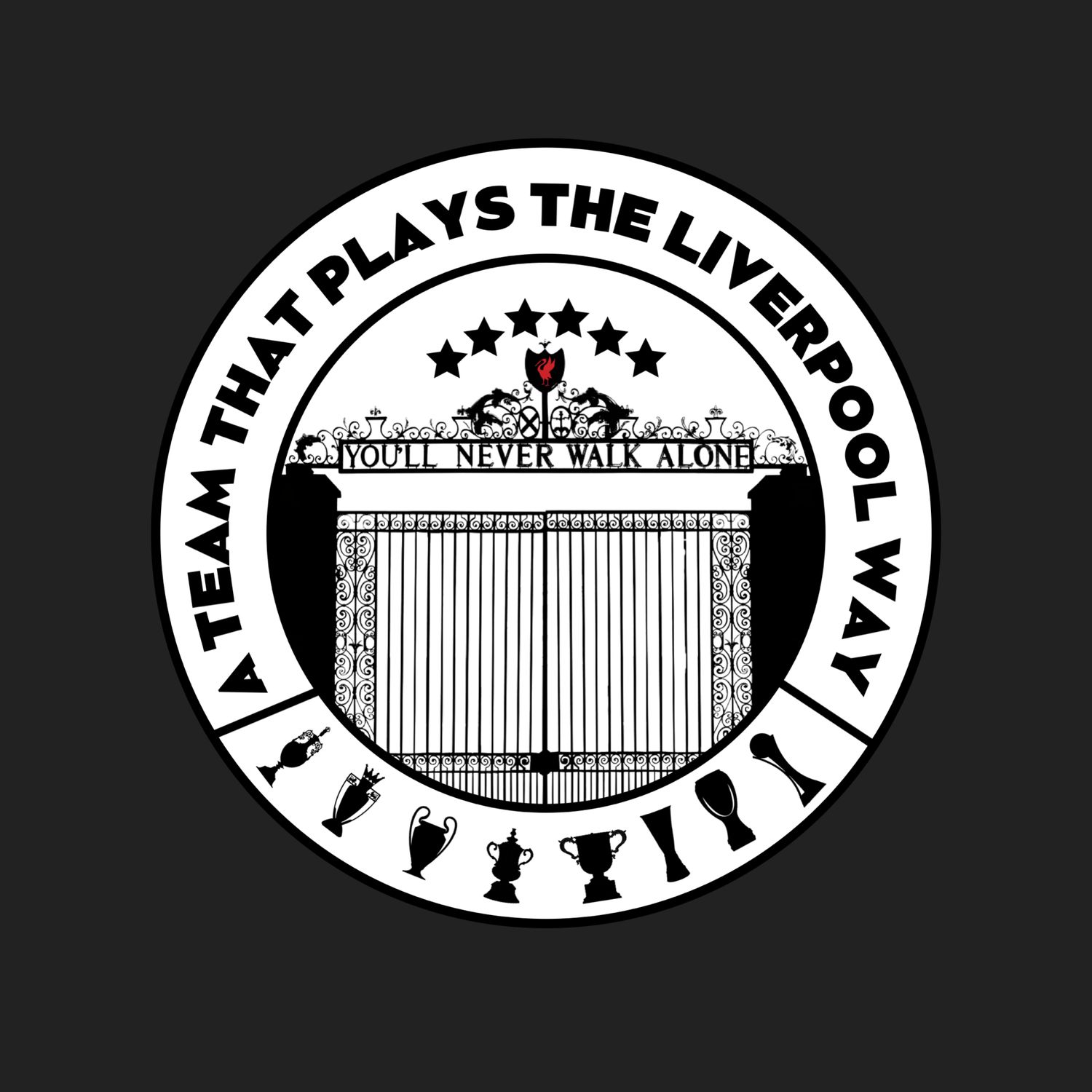 A Team That Plays The Liverpool Way tee