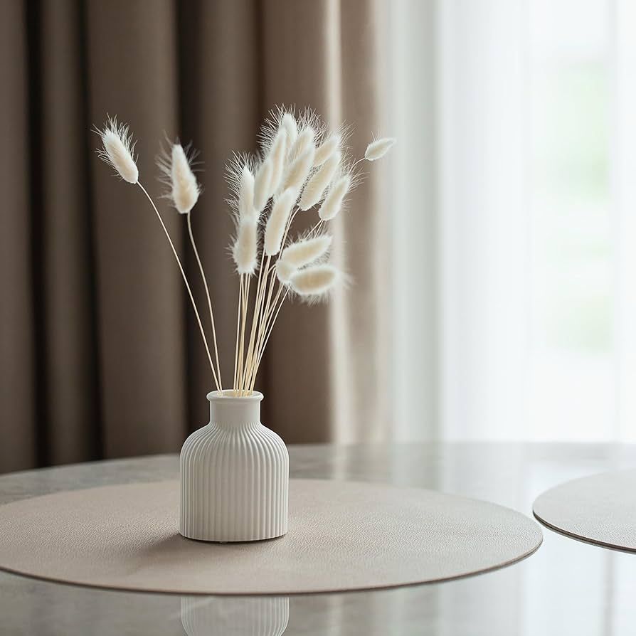 Ribbed Plaster Vase