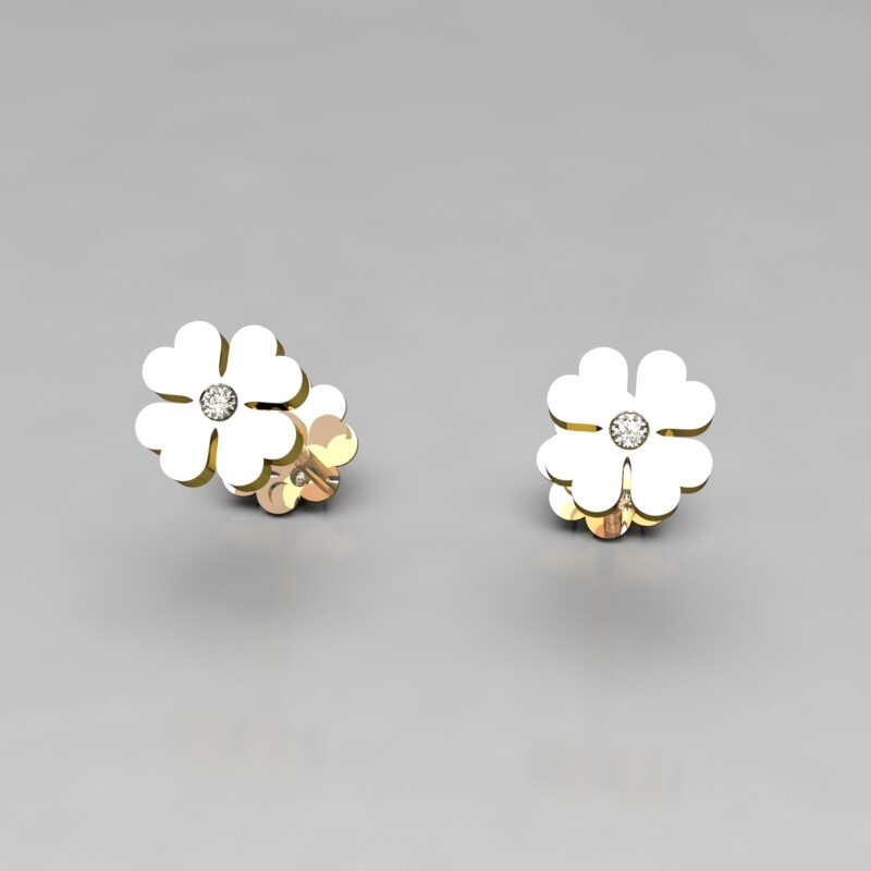 DORMILONAS ORO CON BRILLANTES