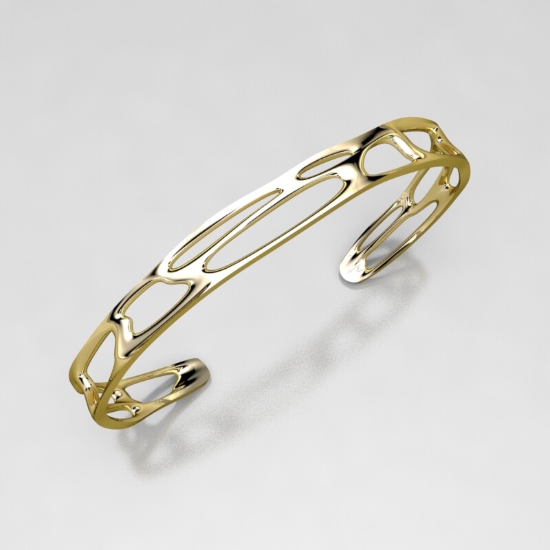 PULSERA ORO CALADA