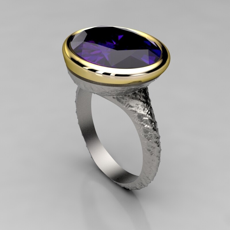 ANILLO PLATA Y ORO