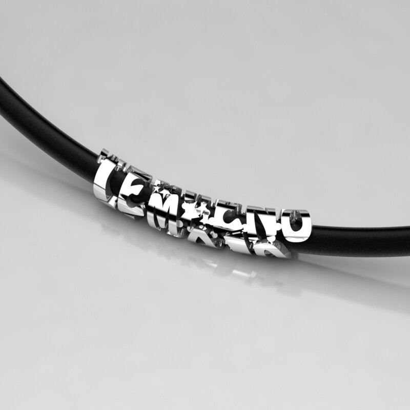 COLGANTE PLATA CON FRASE ENRROSCADA