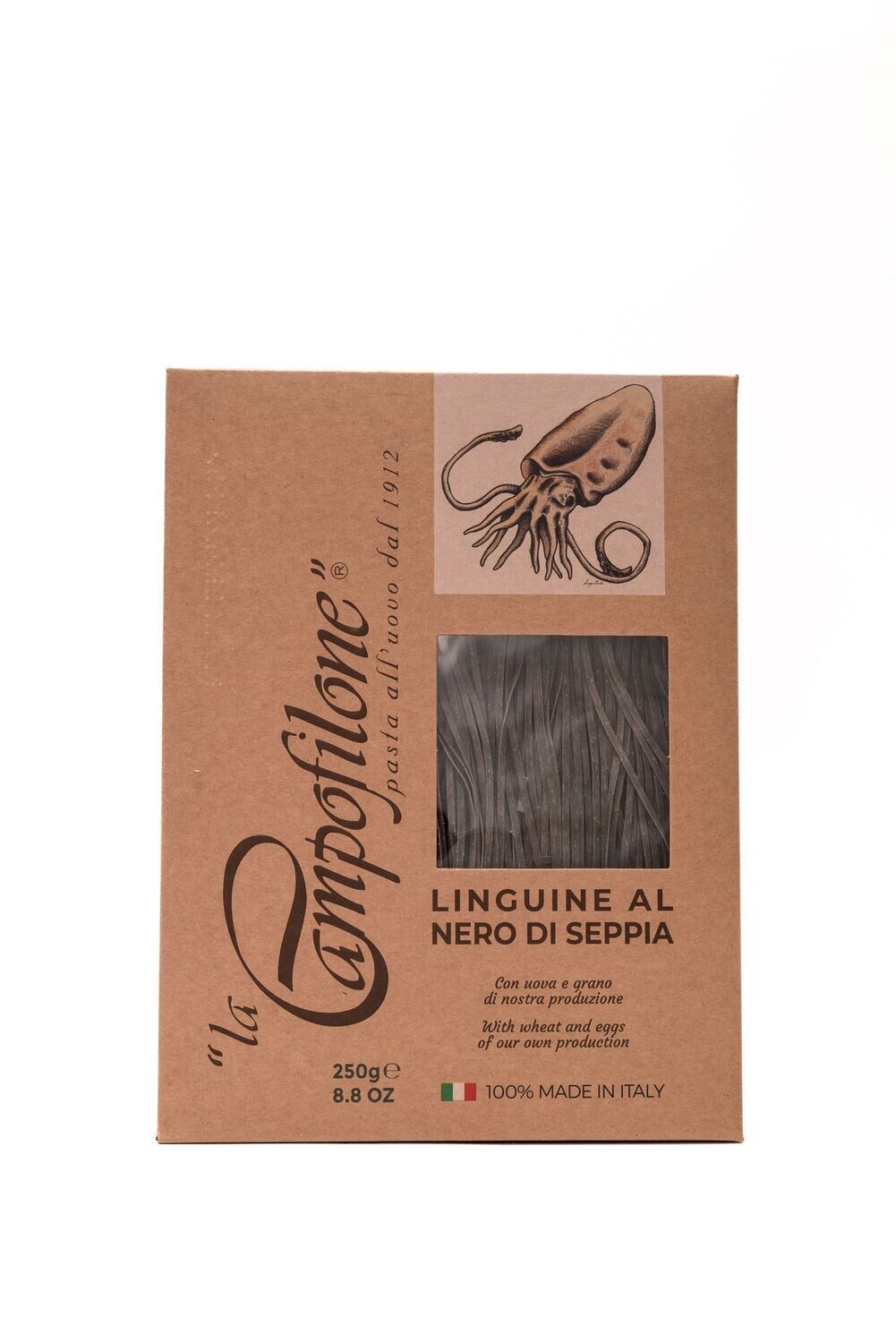 Linguine al nero di seppia
"La Campofilone"
(250g)
