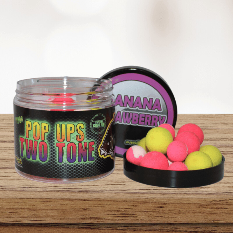 BANANA &amp; STRAWBERRY FLUOR POP UP 14/20MM