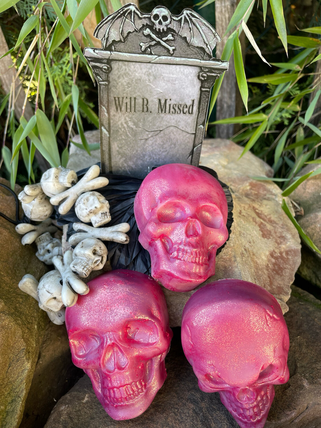 Totenkopf Luxusseife mit  Seide
