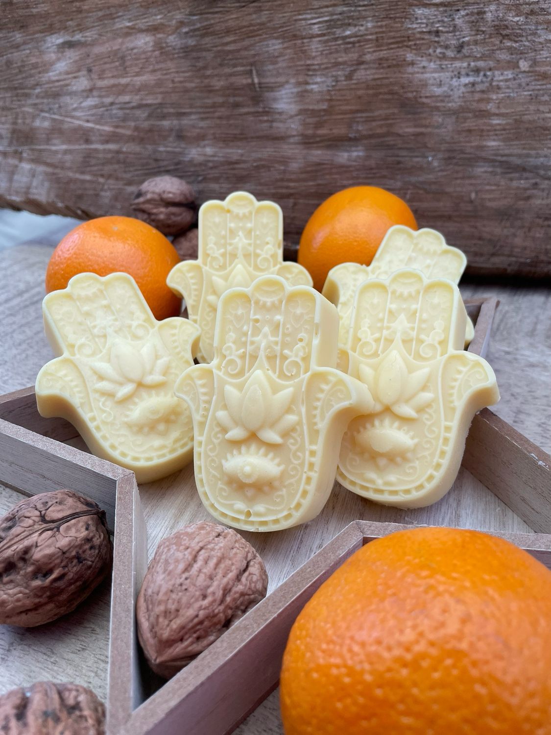 Feste Lotion Bars / Körperbutter Orange