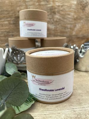 SheaMousse mit Bio-Sheabutter Lavendel (vegan) SheaMousse mit Bio-Sheabutter Lavendel (vegan)