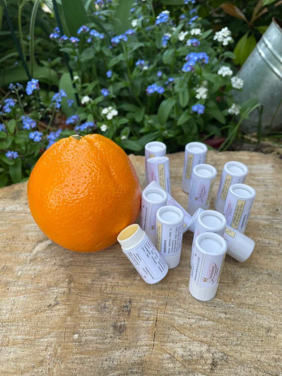 Lippenpflege Orange mit Bio Aprikosenkernöl