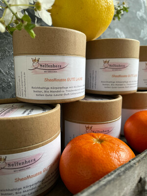 SheaMousse mit Bio-Sheabutter Gute-Laune (vegan) SheaMousse mit Bio-Sheabutter Gute-Laune (vegan)
