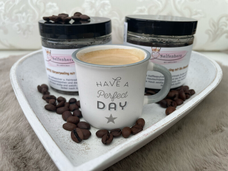 Kaffee Bodyscrub Körperpeeling mit Bio Mandelöl