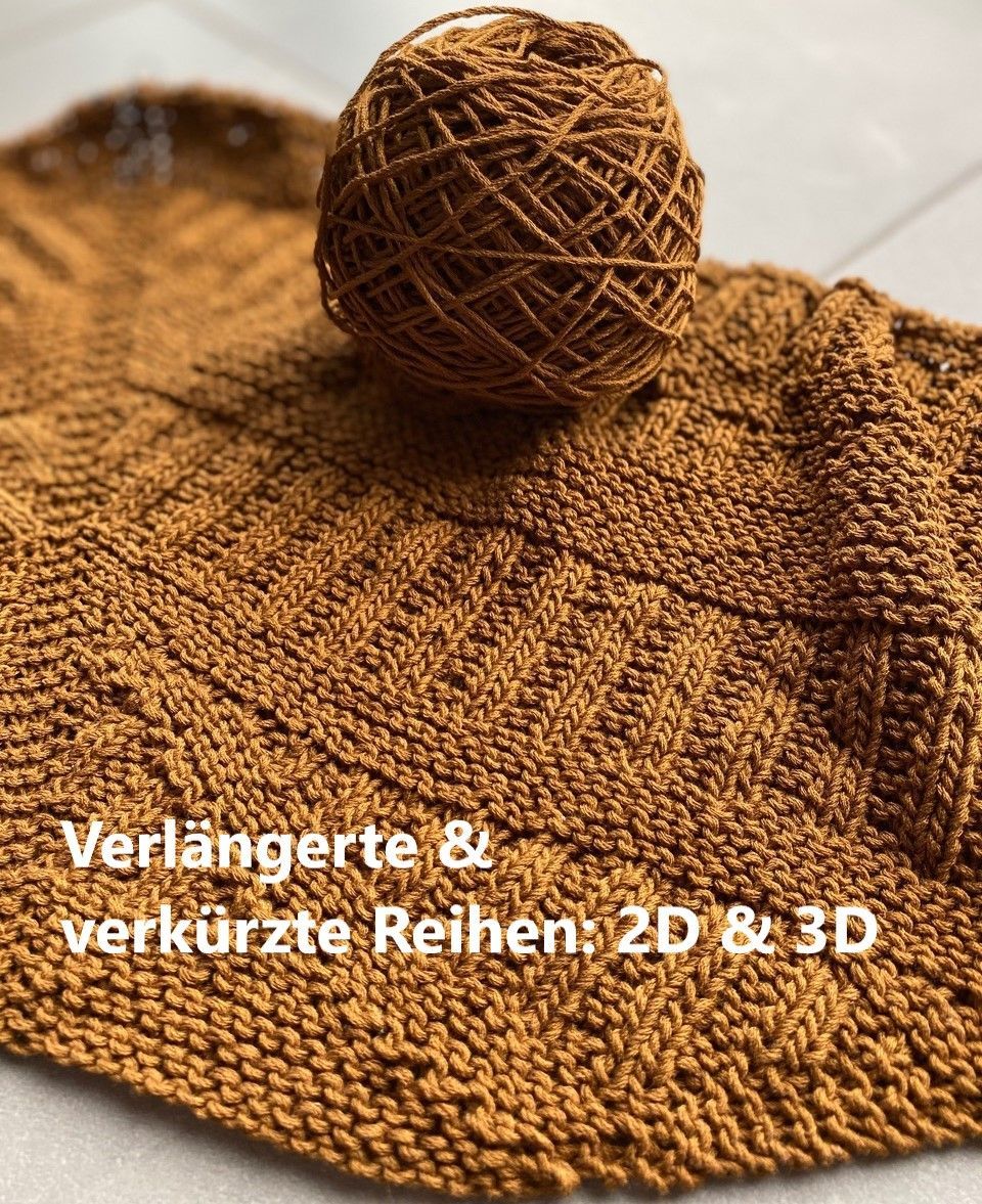 Workshop "Lengthened and short rows 2D & 3D" with Irina Heemann 28.11.25 11:00 am - 2:00 pm  incl. yarn market Ticket Weekend