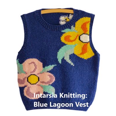 Workshop "Intarsia Knitting Blue Lagoon Vest" with Dario Tubiana 28.11.25 3:00 pm - 6:00 pm  incl. yarn market Ticket Weekend