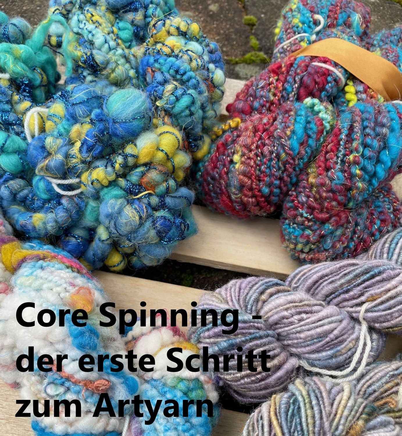 Workshop "Core Spinning - the first step to artyarn" with Theresia Lew 30.11.25 10:00 am - 1:00 pm  incl. yarn market Ticket Weekend