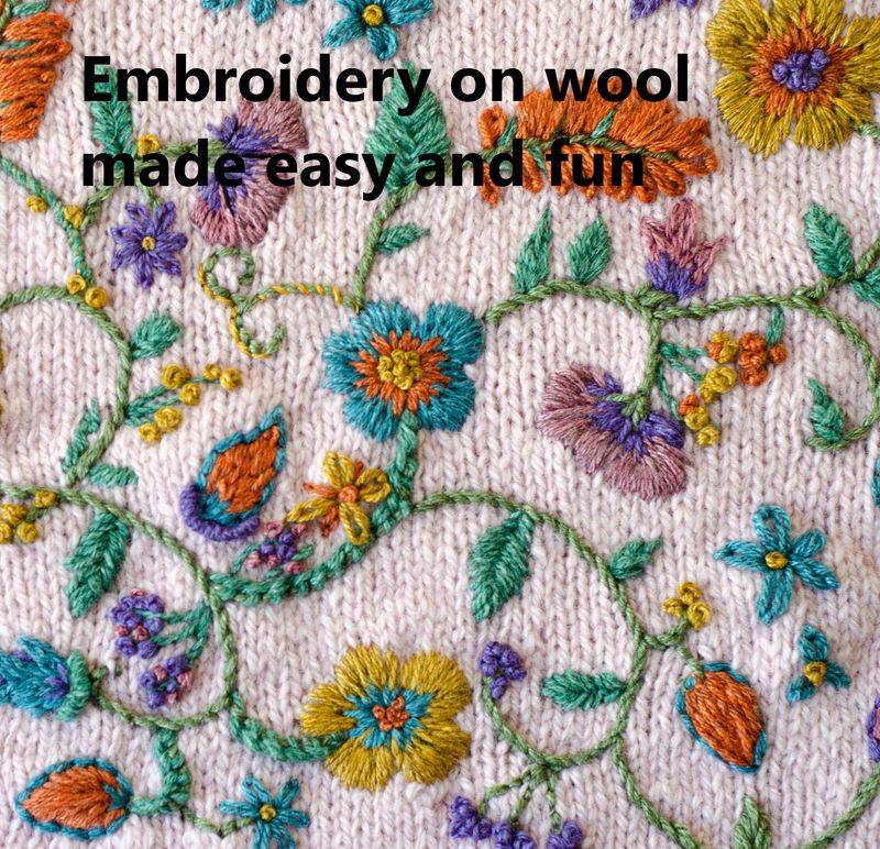 Workshop "Embroidery on wool made easy and fun" with Dario Tubiana 28.11.25 11:00 am - 2:00 pm  incl. yarn market Ticket Weekend