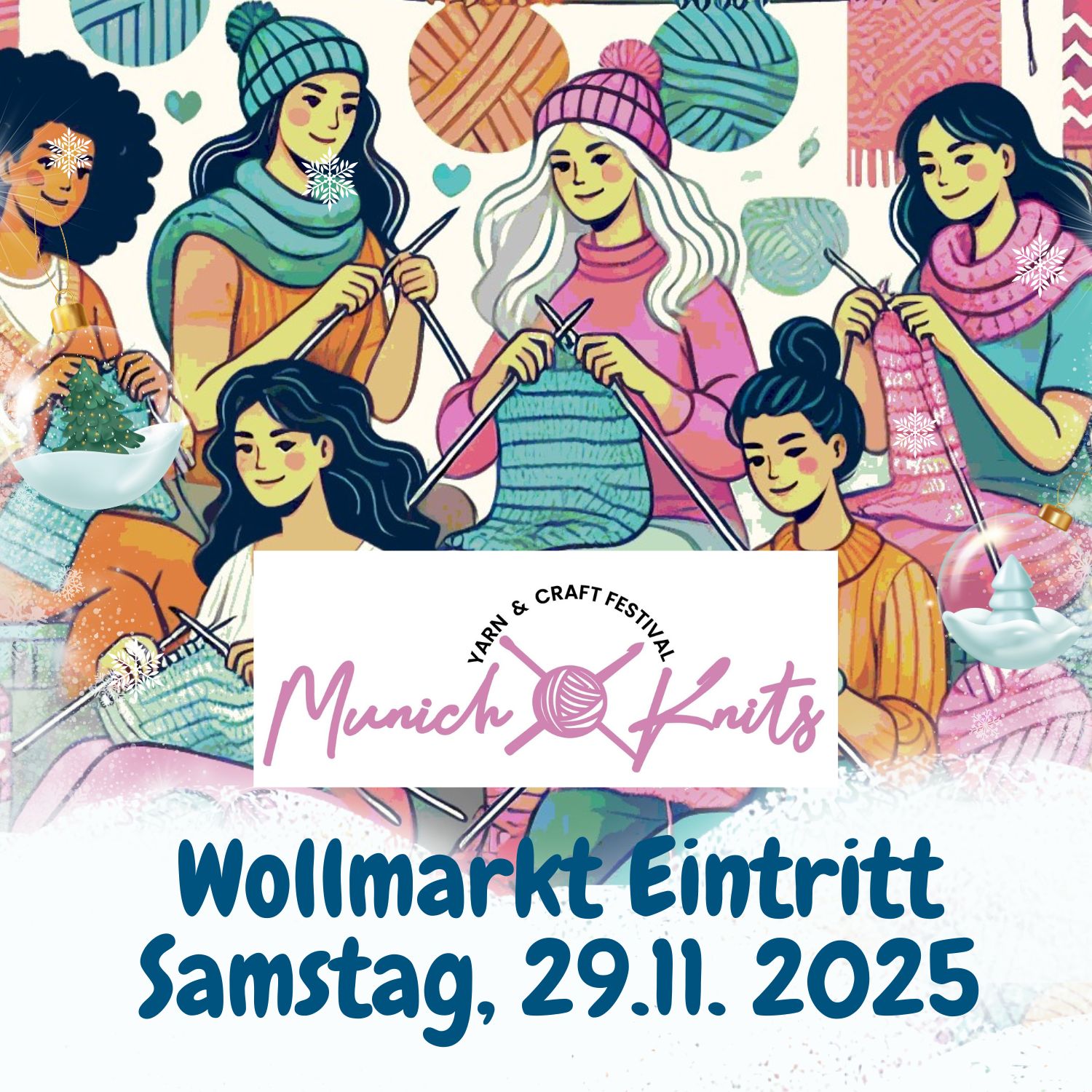 Tagesticket Wollmarkt am Samstag, 29.11.2025 von 10:00 bis 18:00