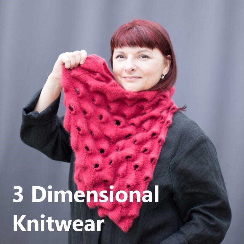 Workshop Workshop "3 Dimensional Knitwear" mit Olga Buraya-Kefelian am 27.11.26 14:00 - 17:00 inkl. Wollmarkt Eintritt Weekend