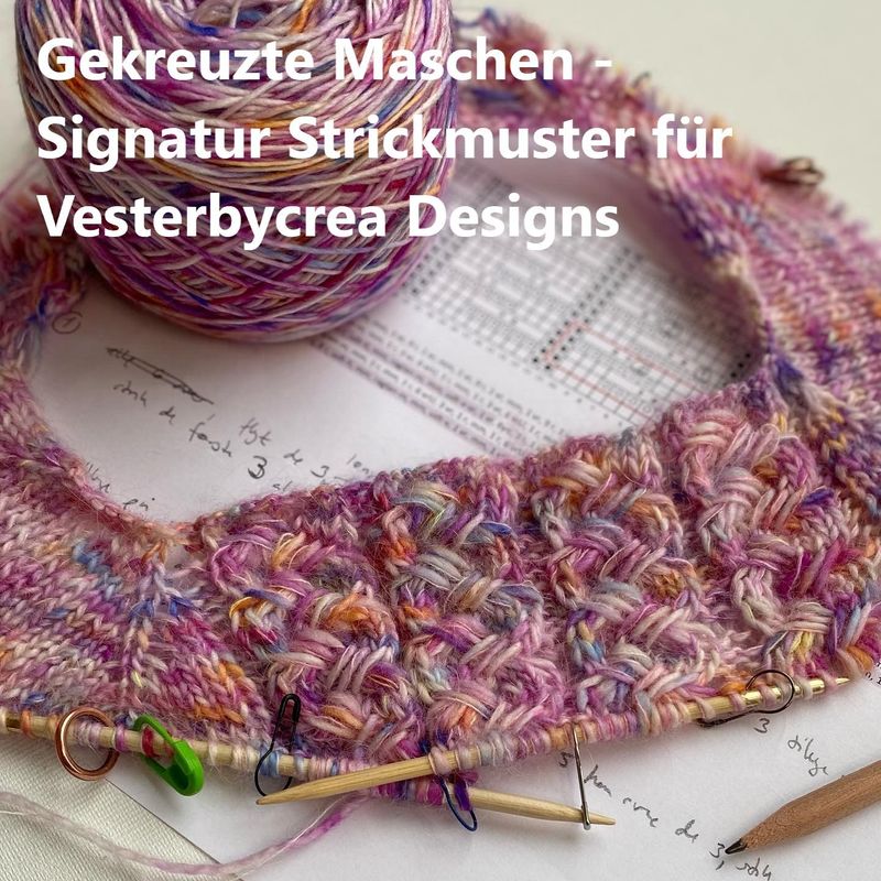 Workshop Workshop "Gekreuzte Maschen - Signatur Strickmuster für Vesterbycrea Designs" mit Thea Vesterby am 28.11.26 14:00 - 17:00 inkl. Wollmarkt Eintritt Weekend