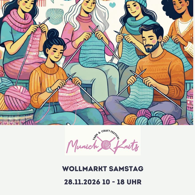 Tagesticket Wollmarkt am Samstag, 28.11.2026 von 10:00 bis 18:00 Tagesticket Wollmarkt am Samstag, 28.11.2026 von 10:00 bis 18:00