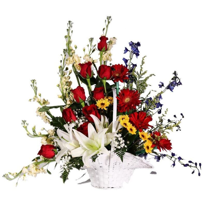 Basket Floral Arrangement 10