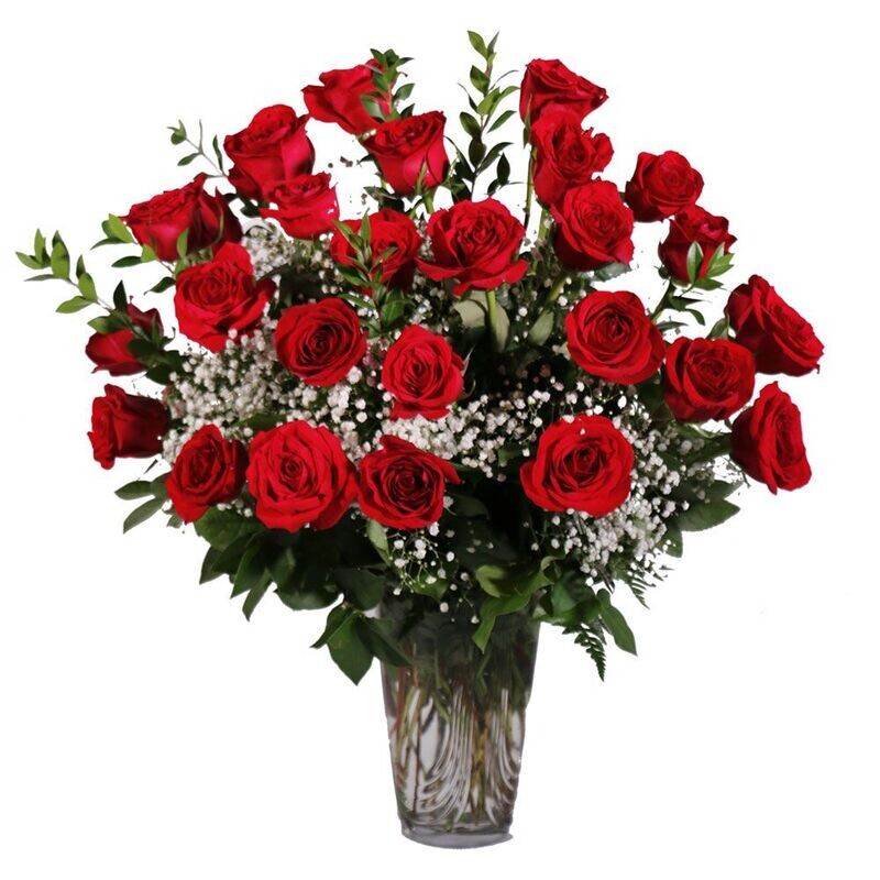 2 Dozen Red Roses
