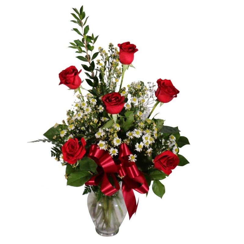 1/2 Dozen Red Roses