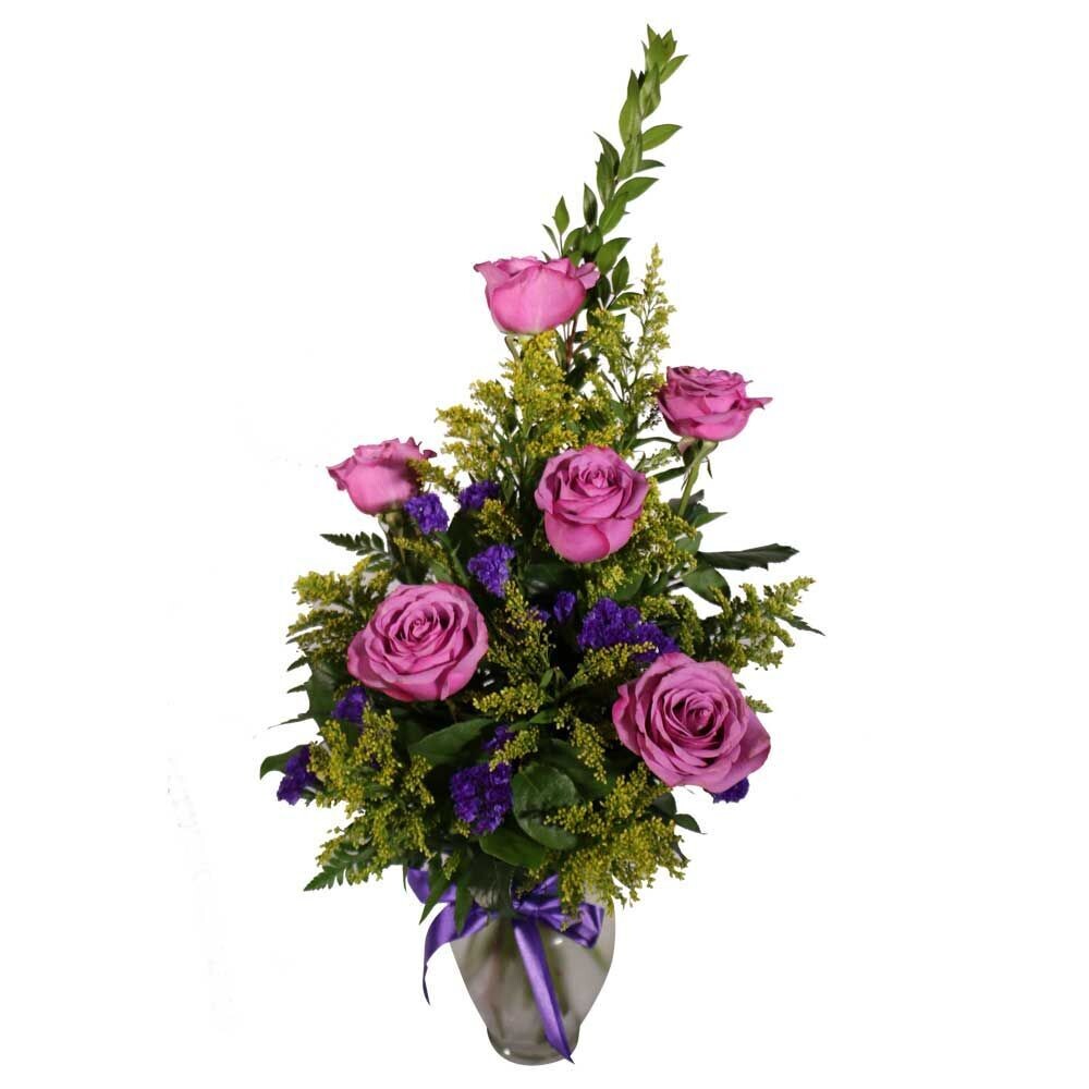 1/2 Dozen Lavender Roses