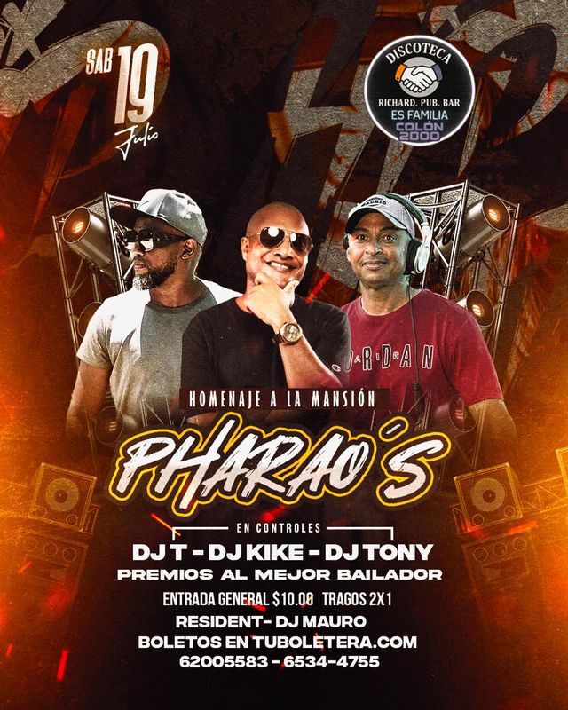 Entrada Mesa VIP - Homenaje a la Mansión Pharao's