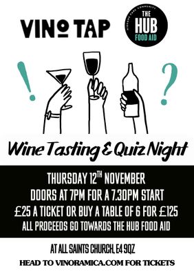 Highams Park Hub Wine Tasting & Quiz - Thursday 12th November at All Saints Church