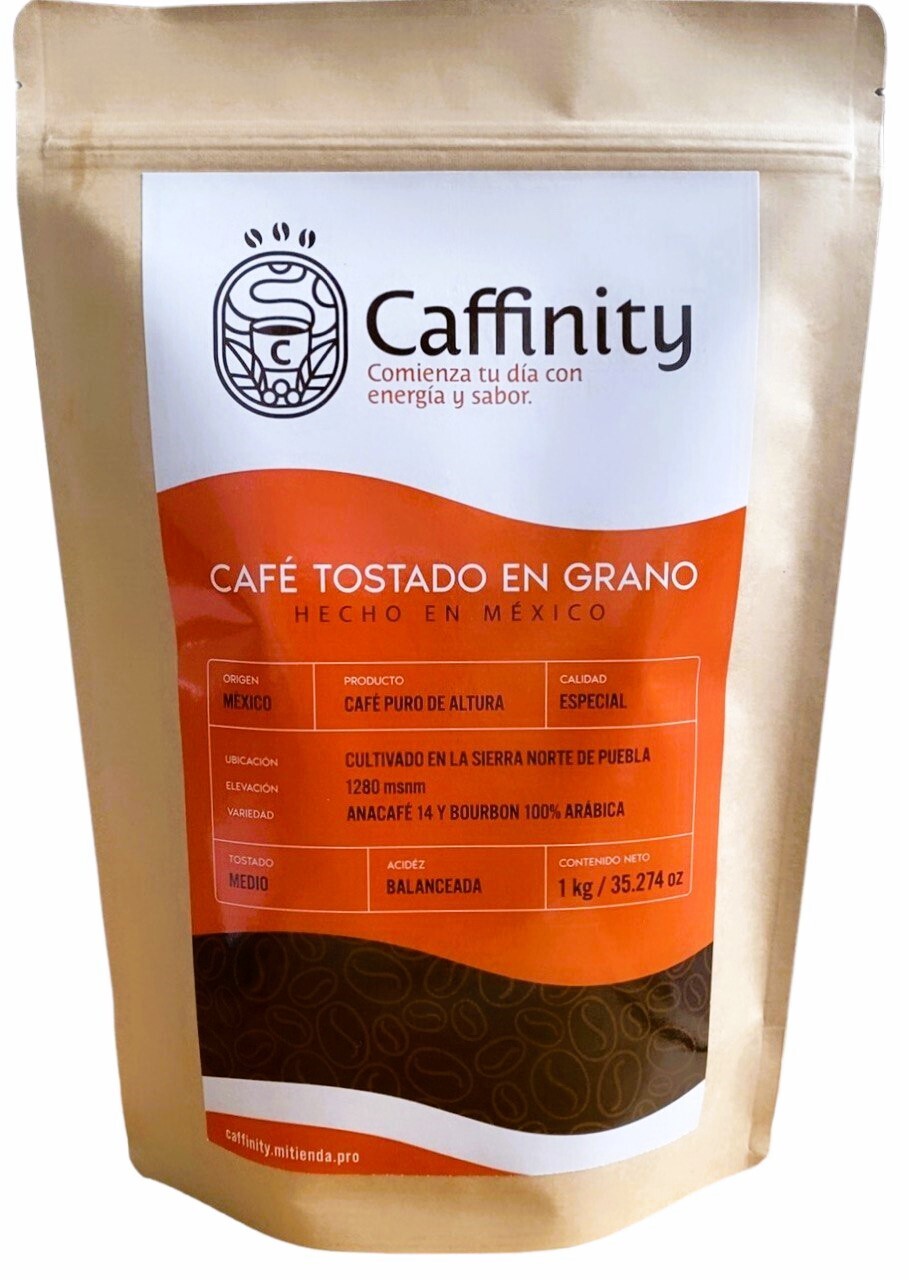 Café de Especialidad Postado Natural, Tostado en Grano 1 kg