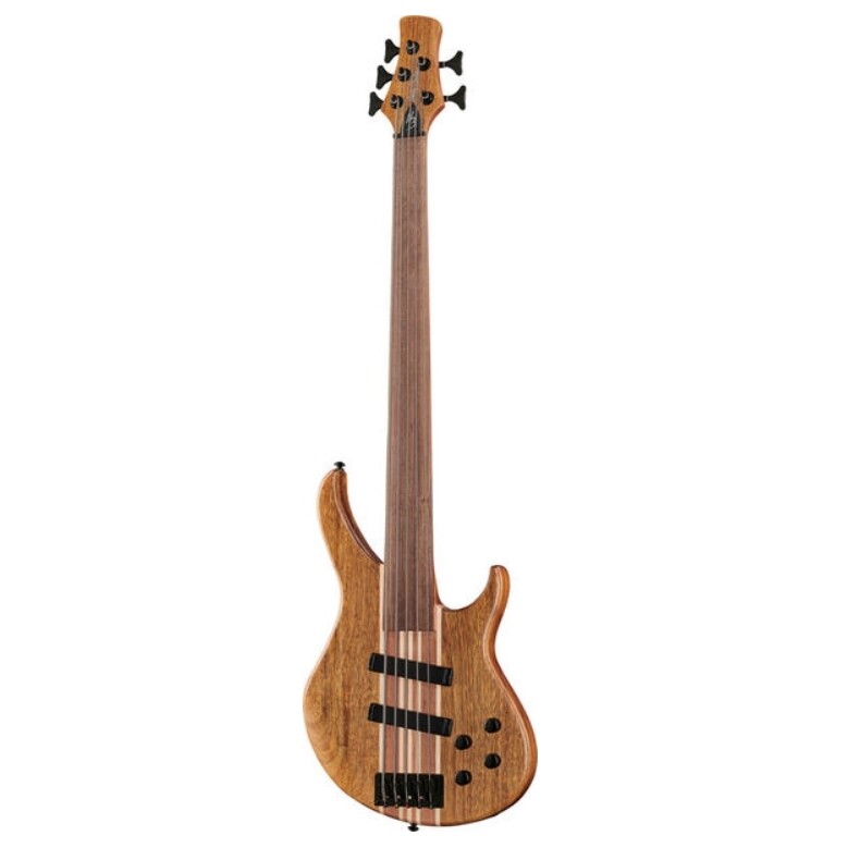 Harley Benton HBZ2005FL NT Deluxe Series Fretless 5String Bass Guitar