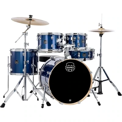 Mapex Venus 5-Piece Fusion Drum Set with Hardware - Blue Sky Sparkle