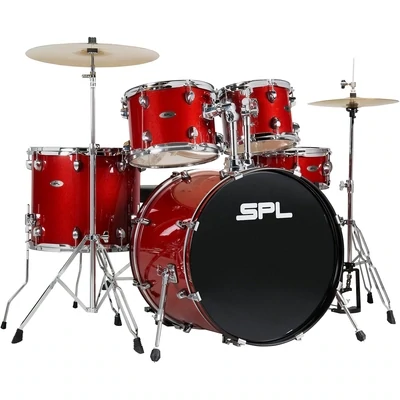 SPL UNITY II 5-Piece Complete Drum Set With Hardware - Desert Red Speckle