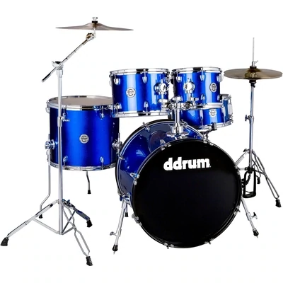 ddrum D2 5-Piece Complete Drum Set with Hardware - Cobalt Blue