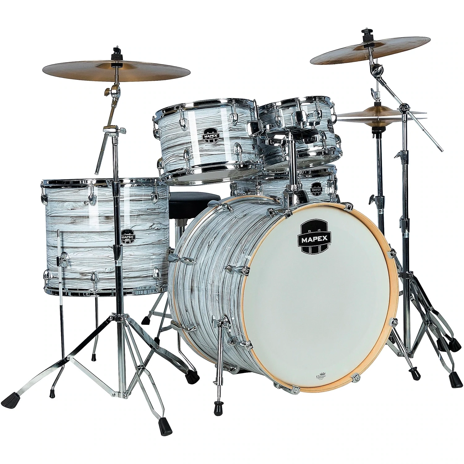 Mapex Venus 5-Piece Rock Drum Set with Hardware - White Marblewood
