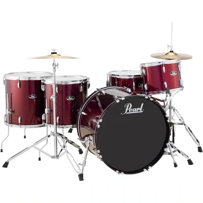 Pearl Roadshow 5-Piece Rock Drum Set with Hardware - Wine Red