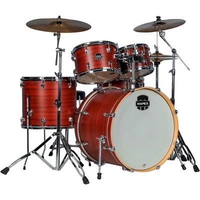 Mapex Venus Complete 5-Piece Drum Set with Hardware - Redwood