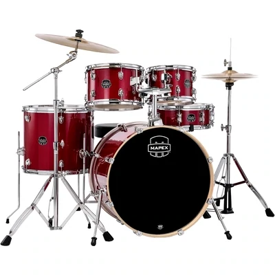 Mapex Venus 5-Piece Rock Drum Set with Hardware - Crimson Red Sparkle