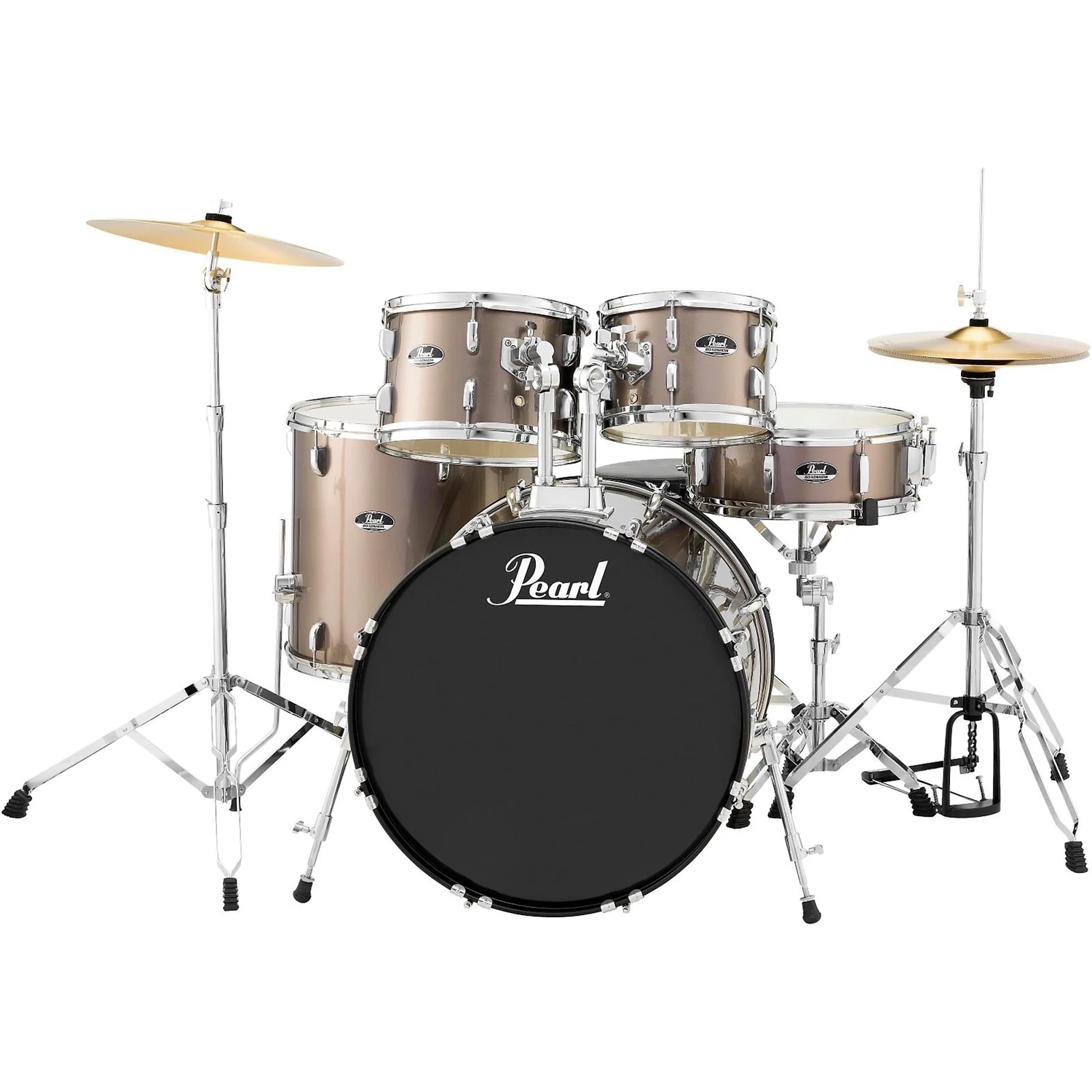 Pearl Roadshow 5-Piece New Fusion Drum Set with Hardware - Bronze Metallic