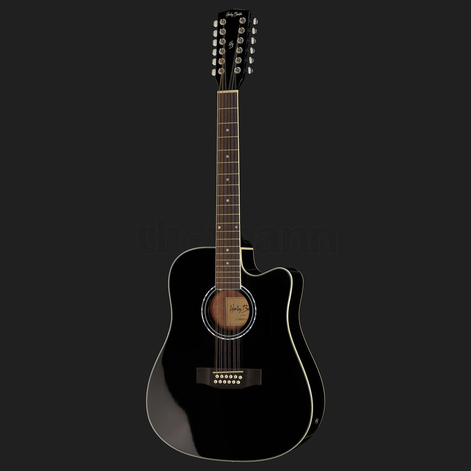 Harley Benton D-200CE-12BK