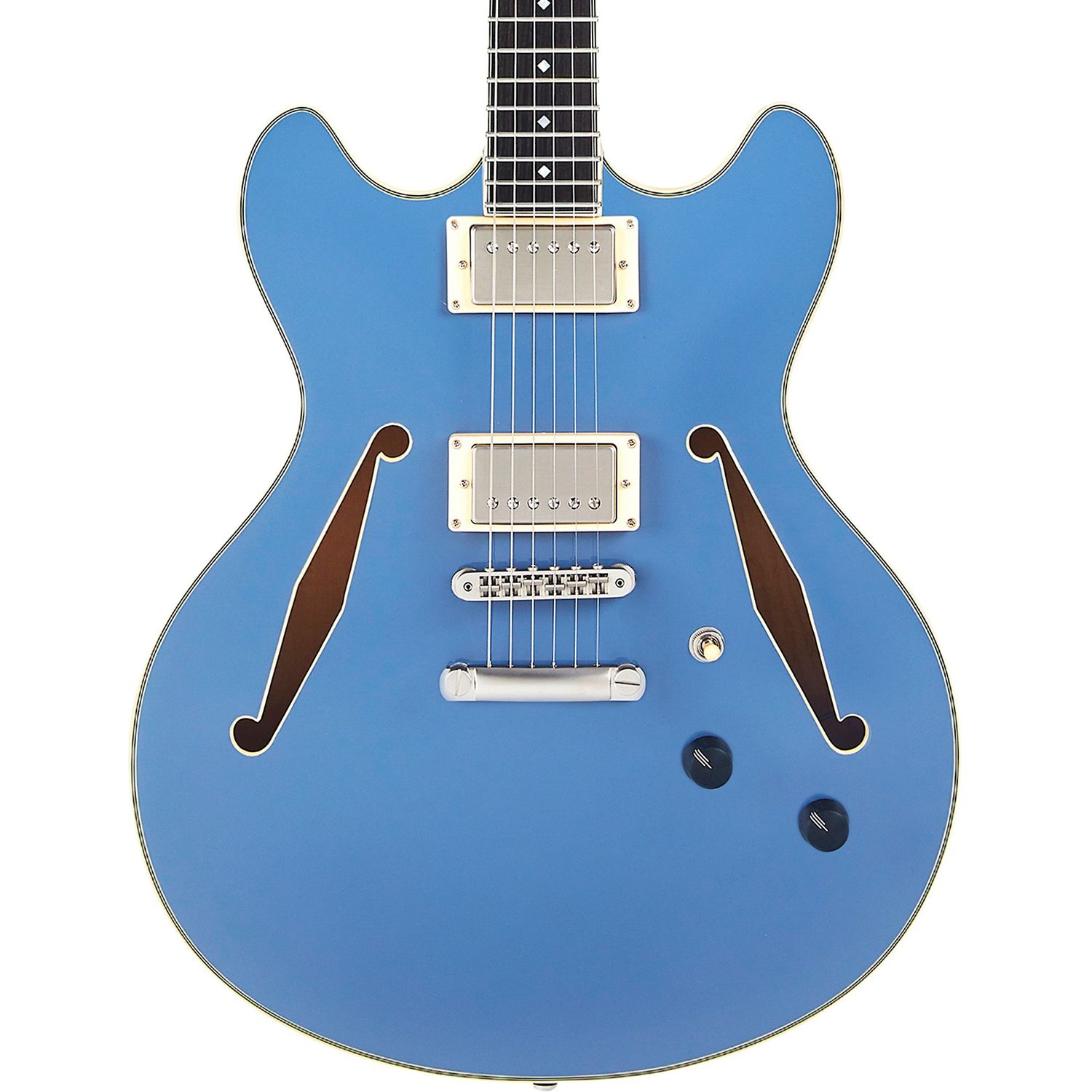 D'Angelico Excel DC Tour Semi-Hollow Electric Guitar With Supro Bolt Bucker Pickups and Stopbar Tailpiece Slate Blue D'Angelico Excel DC Tour Semi-Hollow Electric Guitar With Supro Bolt Bucker Pickups and Stopbar Tailpiece Slate Blue
