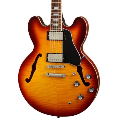 Epiphone ES-335 Figured Semi-Hollow Electric Guitar Raspberry Tea Burst