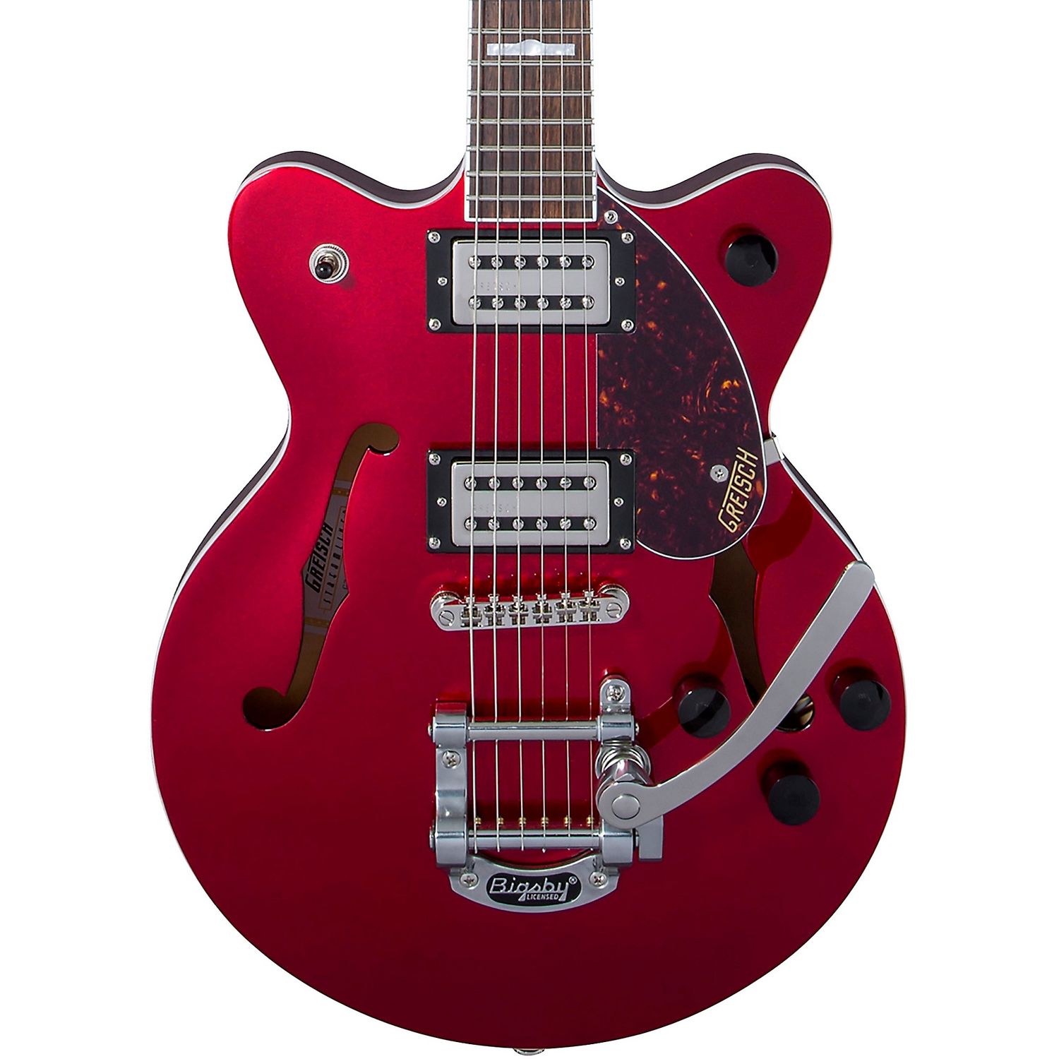 Gretsch Guitars G2657T Streamliner Center Block Jr. Double-Cut With Bigsby Electric Guitar Candy Apple Red Gretsch Guitars G2657T Streamliner Center Block Jr. Double-Cut With Bigsby Electric Guitar Candy Apple Red