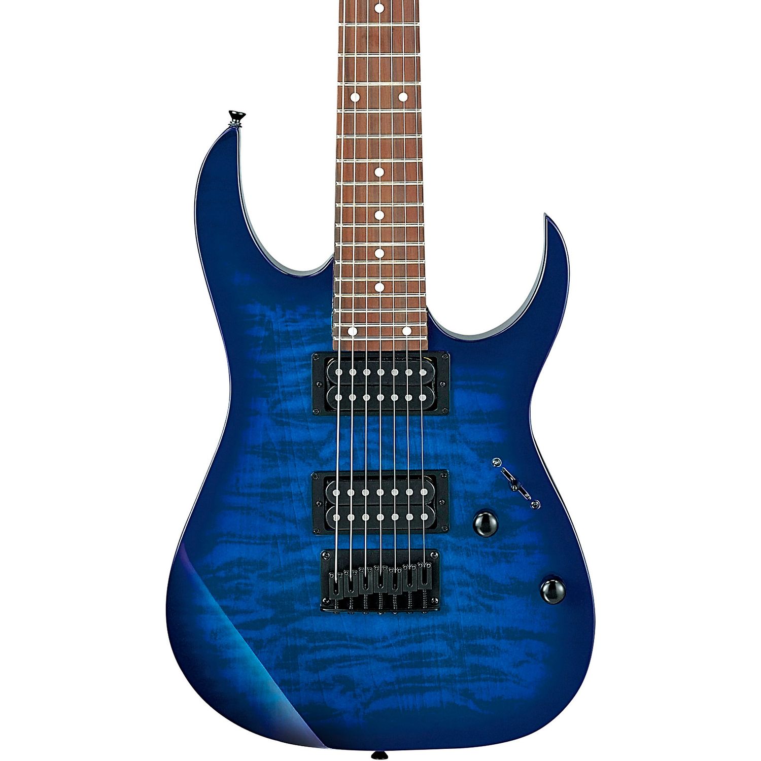 Ibanez GRG7221QA 7-String Electric Guitar Transparent Blue Burst Ibanez GRG7221QA 7-String Electric Guitar Transparent Blue Burst