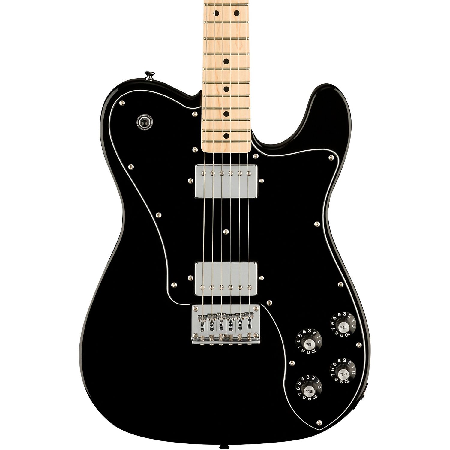 Squier Affinity Series Telecaster Deluxe Maple Fingerboard Electric Guitar Black