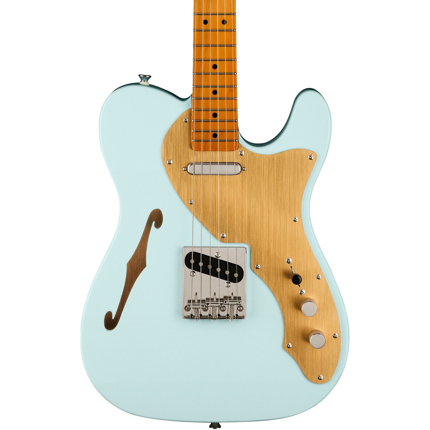 Squier Limited-Edition Classic Vibe '60s Telecaster Thinline Maple Fingerboard Electric Guitar Sonic Blue