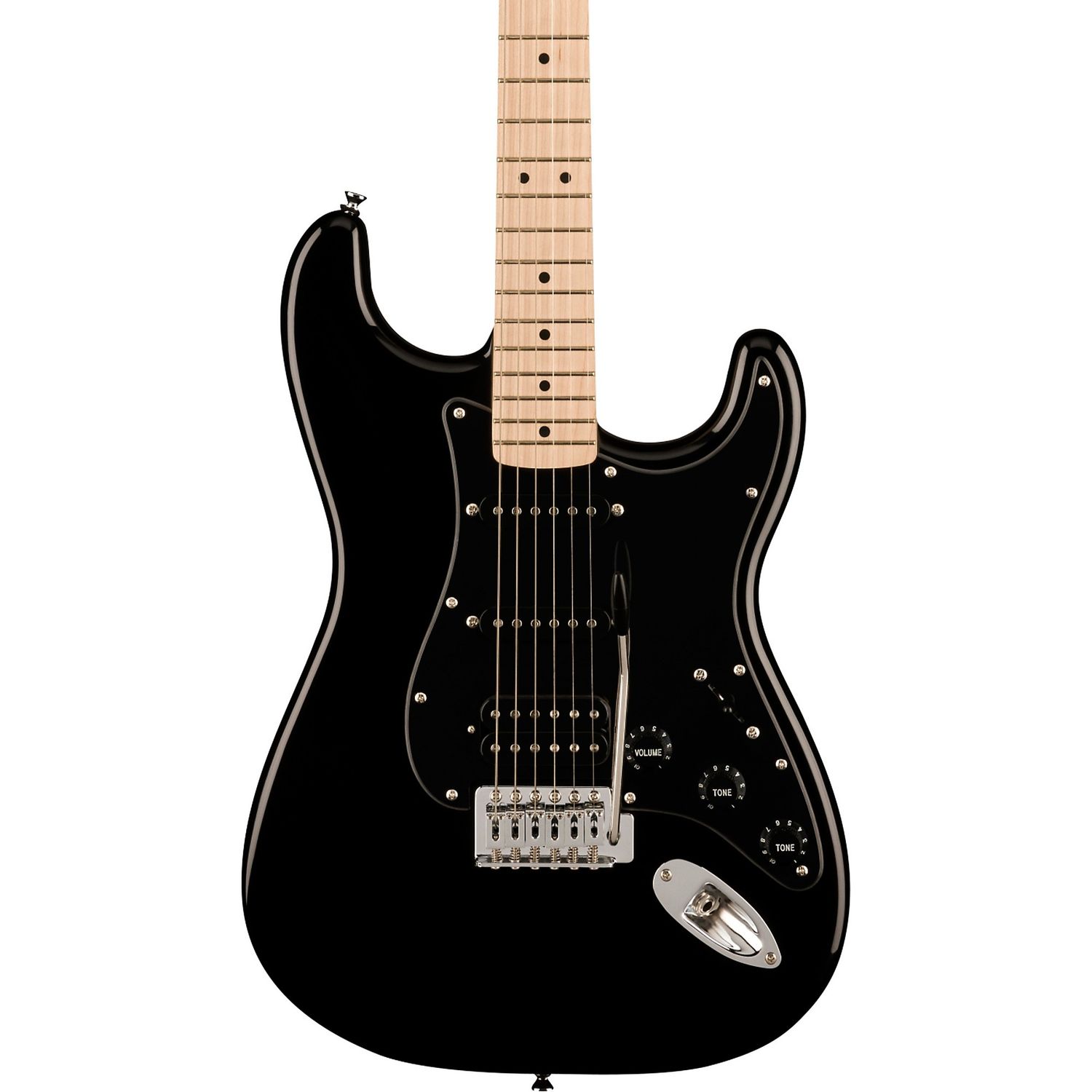 Squier Sonic Stratocaster HSS Maple Fingerboard Electric Guitar Black Squier Sonic Stratocaster HSS Maple Fingerboard Electric Guitar Black