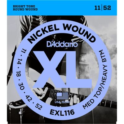 D'Addario EXL116 XL Electric Guitar Strings Medium Top/Heavy Bottom