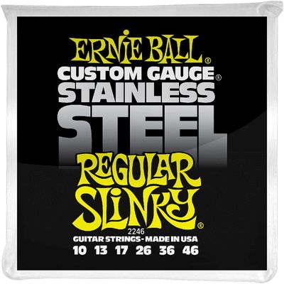 Ernie Ball 2246 Stainless Steel Regular Slinky Electric Guitar Strings Ernie Ball 2246 Stainless Steel Regular Slinky Electric Guitar Strings