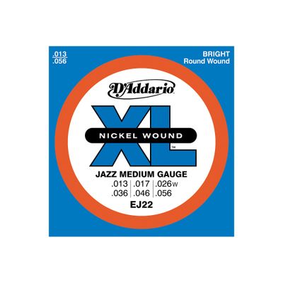 D'Addario EJ22 Nickel Jazz Medium Electric Guitar Strings